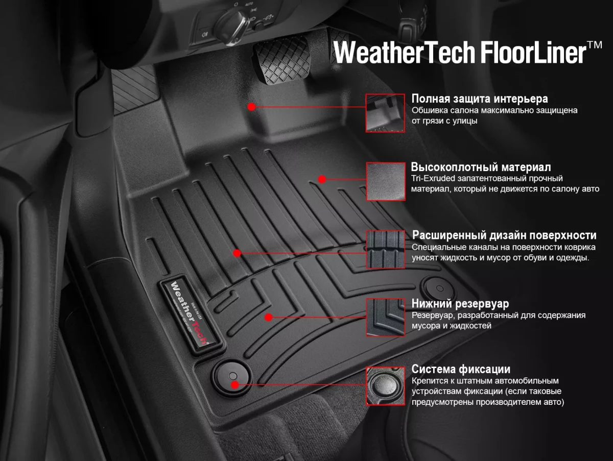 Buy Weathertech rubber rugs for Toyota RAV4 2013-2018 Front Beige 455101