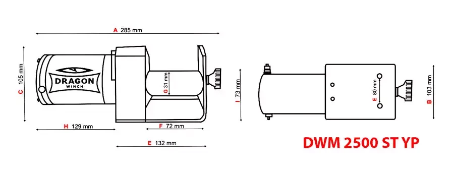 Buy Winner Electric for ATV Dragon Winch DWM 2500 ST YP