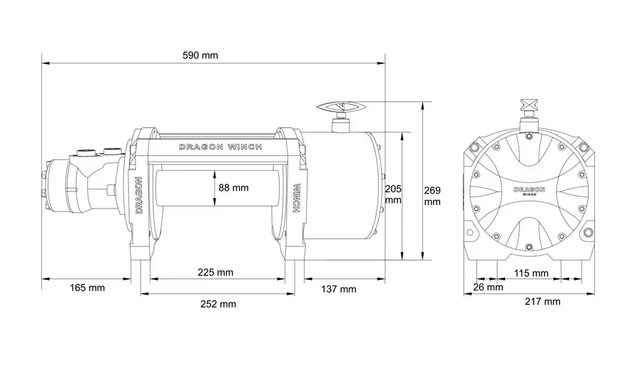 Buy Hydraulic winch on Dwhi 12000 HD