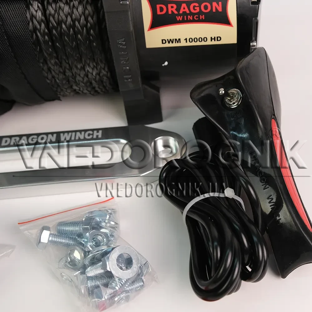 Купити Лебідка автомобільна електрична Dragon Winch DWM 10000 HD synthetic
