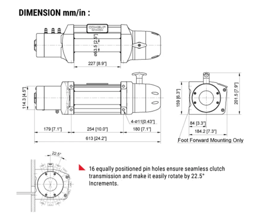 Buy Swing Automobile Come -Up Seal Gen2 12.5RS - 12 Volts / 5670 kg - 12500 lb