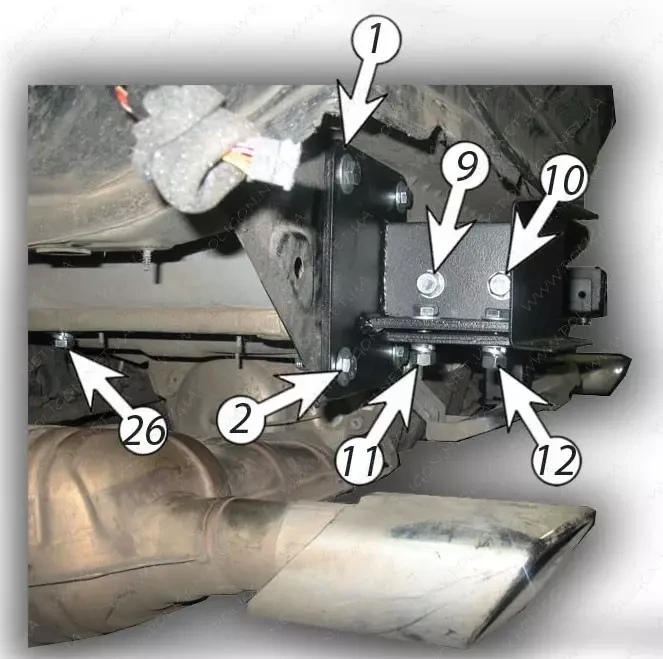 Купить Фаркоп для Mercedes-Benz ML W164 от 2005 быстросъемный