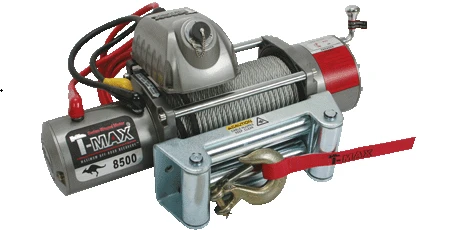 Купить Лебедка электрическая T-Max EW-8500 - 12 вольт / 3850 кг - 8500 lb OUTBACK