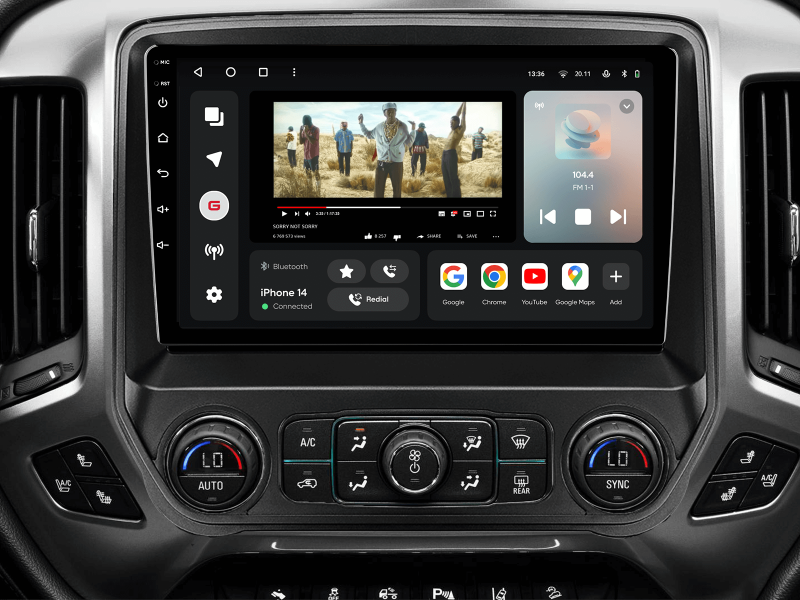 Buy Gazer T6010-K2XX multimedia system to Chevrolet Silverado 3 (GMTK2) 2013-2019