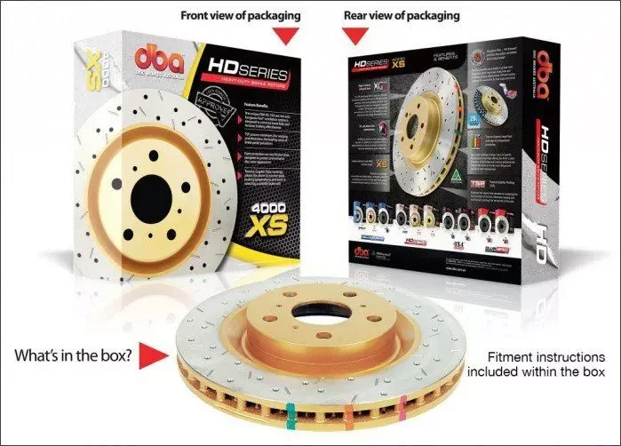 Buy Reinforced ventilated front brake disk DBA for Mitsubishi Pajero Sport R15 98+ 4663x