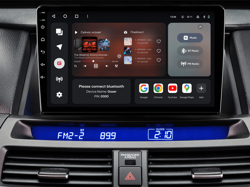 Buy Gazer T6010-TF1 multimedia system to Honda Crostour 1 (TF) 2009-2015