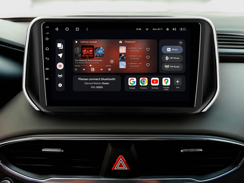 Buy Gazer T6010-TM multimedia system to Hyundai Santa Fe 4 (TM) 2018-2020