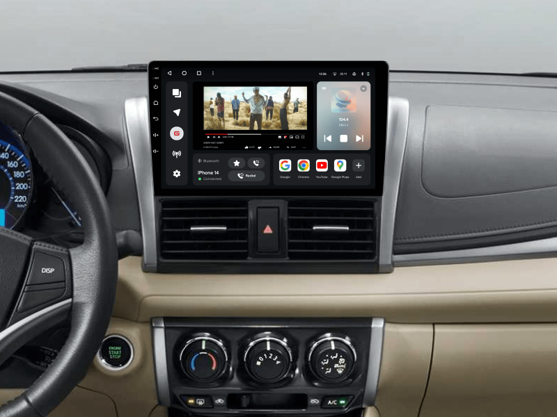 Buy Gazer T6010-XP150V Multimedia System to Toyota VIOS 3 (XP150) 2013-2020