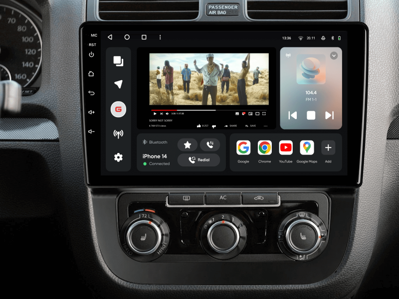 Buy Gazer T6510-1K multimedia system to Volkswagen Jetta 5 (1k) 2005-2010