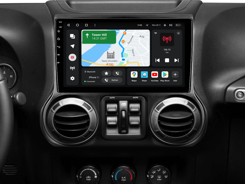 Buy Gazer T6510-JKF multimedia system to Jeep Wrangler 3 (JK) 2010-2017