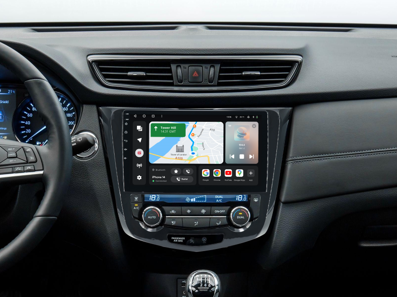 Buy Gazer T6510-T32/L Multimedia System to Nissan X-Trail 3, Qashqai 2 (Automatic Air Conditioning) 2013-2017