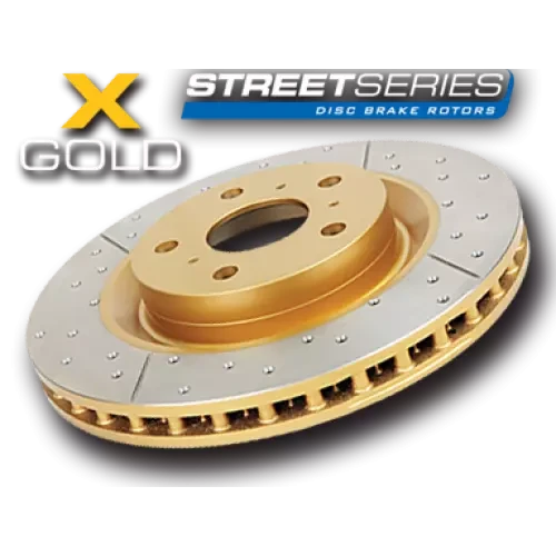 Buy Reinforced verty perforated rear brake disc Gold for Toyota LC-90/120 DBA793X