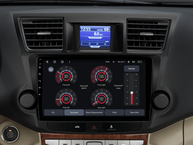 Buy Gazer T6510-XU40 multimedia system to Toyota Highlander 2 (XU40) 2007-2013