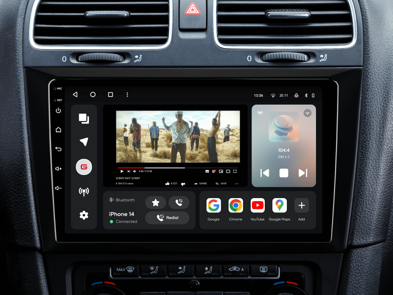 Buy Gazer T6009-5k multimedia system to Volkswagen Golf 6 (5k) 2008-2016