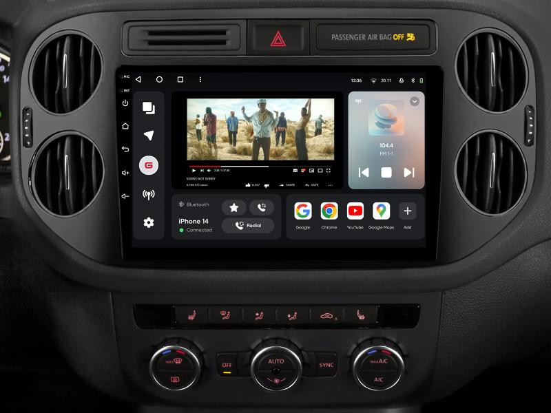 Buy Gazer T6009-5n multimedia system to Volkswagen Tiguan 1 (5n) 2006-2017