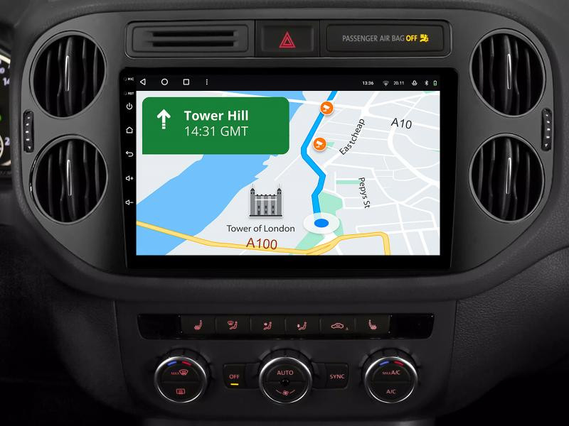 Buy Gazer T6009-5n multimedia system to Volkswagen Tiguan 1 (5n) 2006-2017