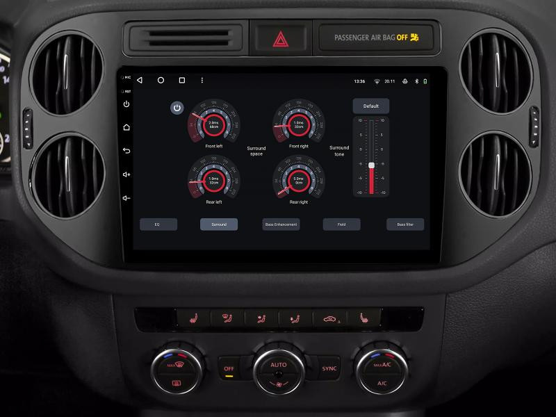 Buy Gazer T6009-5n multimedia system to Volkswagen Tiguan 1 (5n) 2006-2017