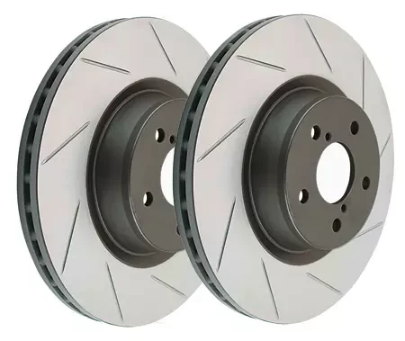 Купити Посилений вентильований передній гальмівний диск T2 SLOT для Mitsubishi Pajero 07+ DBA2216S