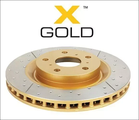 Купити Посилений перфорований передній гальмівний диск GOLD для Toyota Seq 08-13/LC-200 15+ DBA2724X