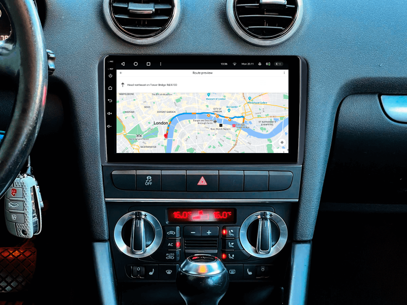 Buy Gazer T6009-8p Multimedia System to Audi A3 2 2003-2013, S3 2 2006-2012, Rs3 1 2011-2012