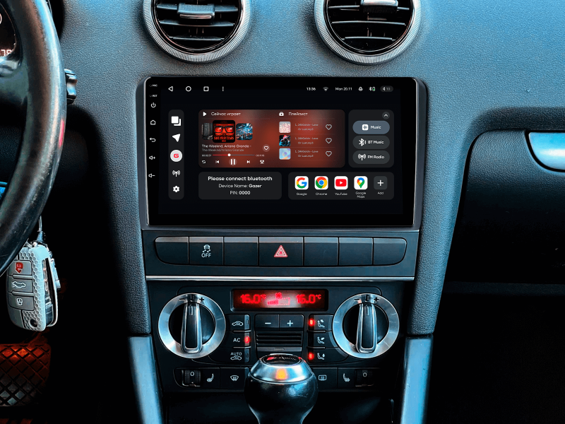 Buy Gazer T6009-8p Multimedia System to Audi A3 2 2003-2013, S3 2 2006-2012, Rs3 1 2011-2012