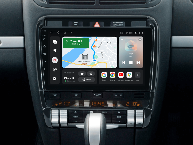 Buy Gazer T6009-9PA Multimedia System to Porsche Cayenne 1 (9PA) 2002-2010