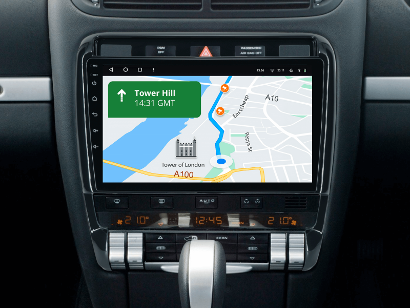 Buy Gazer T6009-9PA Multimedia System to Porsche Cayenne 1 (9PA) 2002-2010