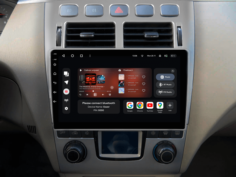 Buy Gazer T6009-A5 multimedia system to Chery A5, Fora A21 2006-2010, Cowin 3 A21 2010-2011