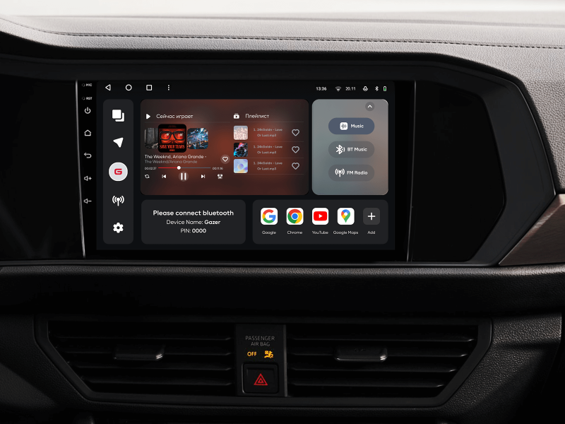 Buy Gazer T6009-A7 multimedia system to Volkswagen Jetta 7 2018-2022