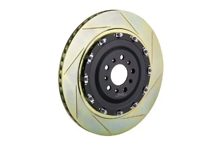 Купить Тормозной диск слотированный правый в сборе 2-х составной BREMBO GT 380x28mm 92.1833R