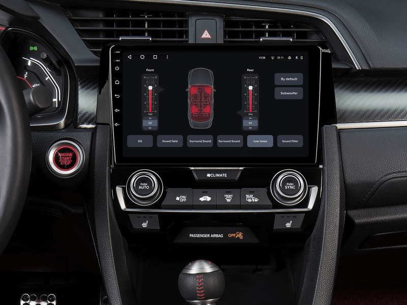 Buy Gazer T6009-FC multimedia system to Honda Civic 10 (FC, FK) 2015-2020