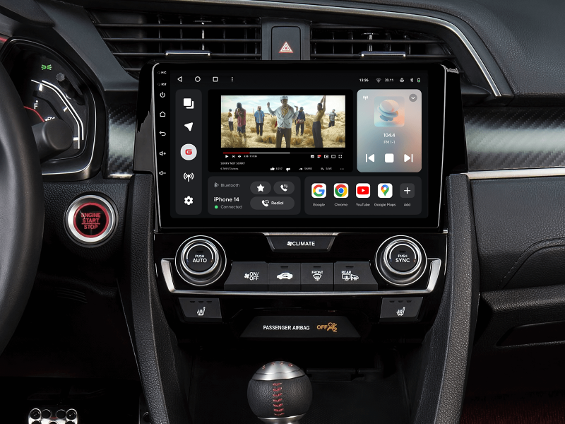 Buy Gazer T6009-FC multimedia system to Honda Civic 10 (FC, FK) 2015-2020