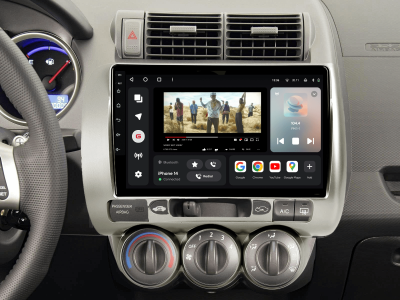 Buy Gazer T6009-GD Multimedia System to Honda Jazz 1 (GD), Fit 1 2001-2009