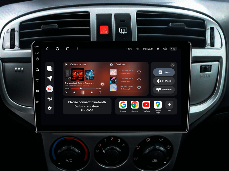 Buy Gazer T6009-HFC multimedia system to Hyundai Matrix (FC) 2001-2010