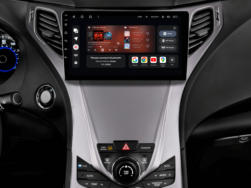 Buy Gazer T6009-HG multimedia system to Hyundai Azera (HG) 2011-2014