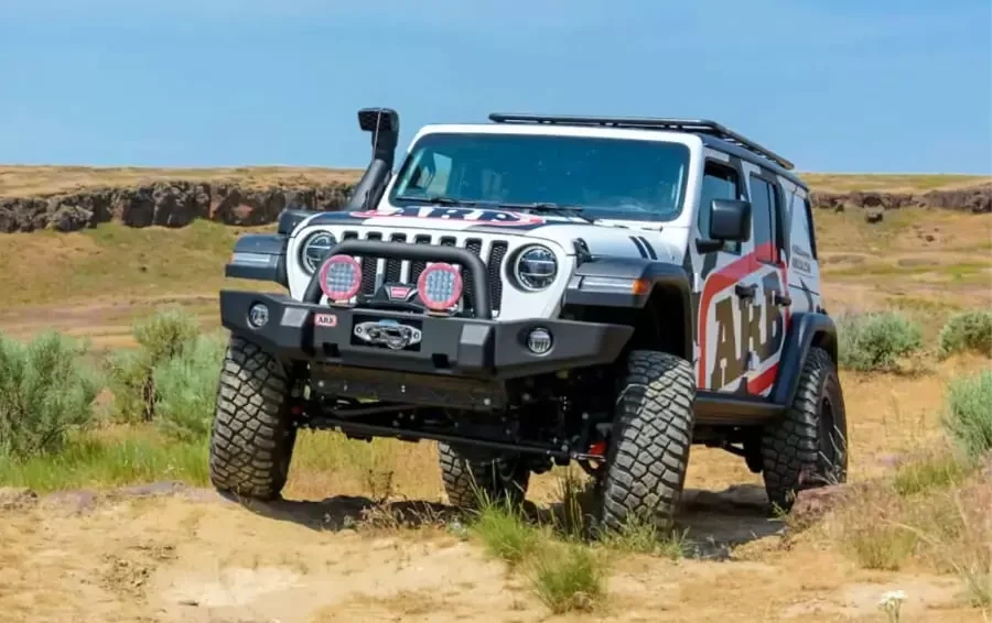 Buy Front bumper Arb Deluxe Winch Bar for Jeep Wrangler JL from 2018 for Parktronics