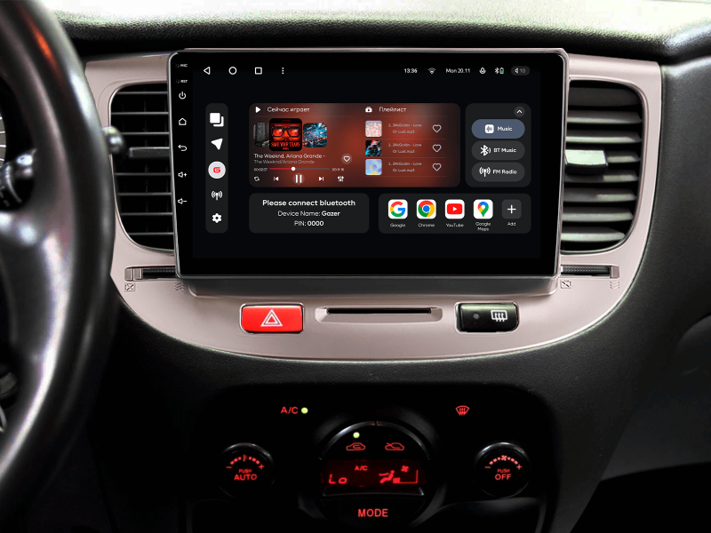 Buy Gazer T6009-JB Multimedia System to Kia Rio 2 (JB) 2005-2011