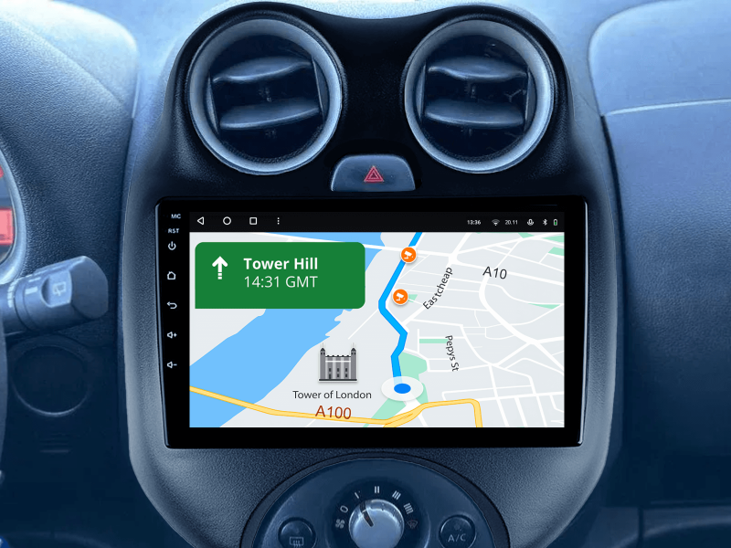 Buy Gazer T6009-K13 multimedia system to Nissan Micra, March 2010-2013