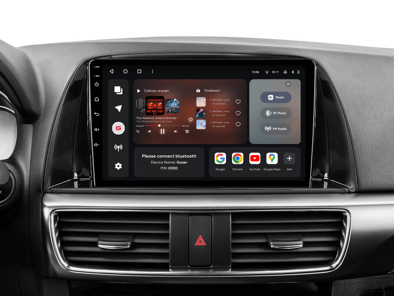 Buy Gazer T6009-CE/H Multimedia System to Mazda CX-5 1 Ke 2012-2015