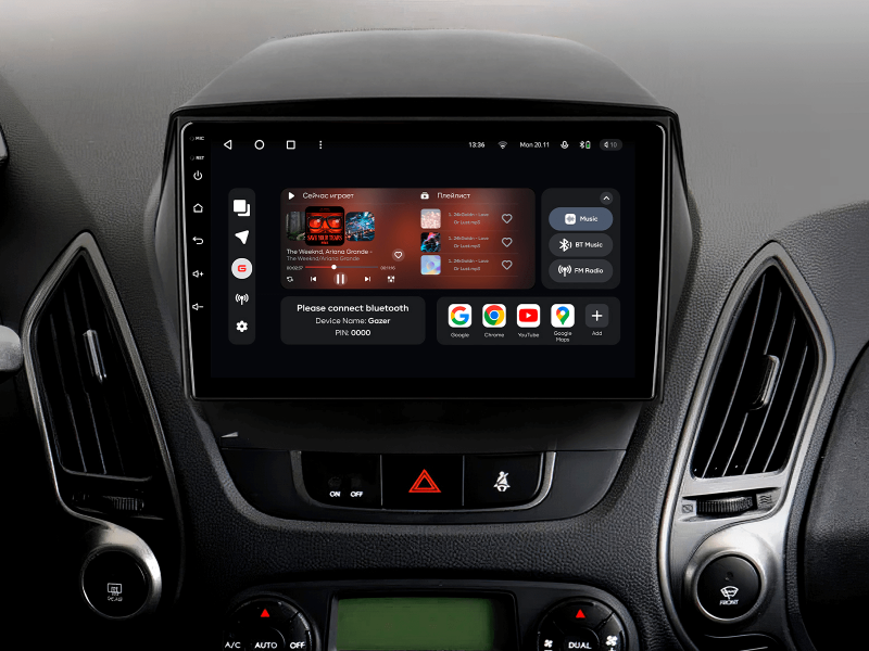 Buy Gazer T6009-LM/L Multimedia System to Hyundai Tucson 2, IX35 (LM) 2009-2015