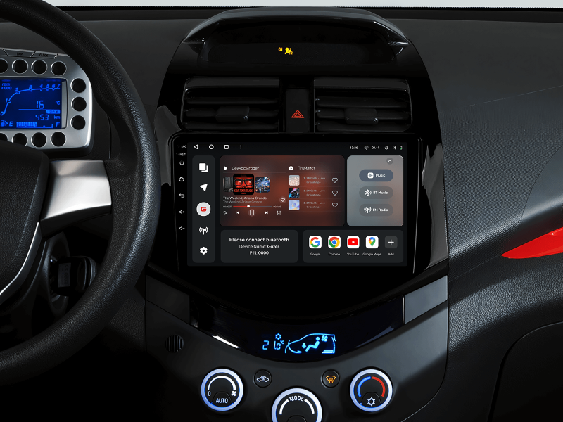 Buy Gazer T6009-M300 Multimedia System to Chevrolet Spark (M300) 2009-2016