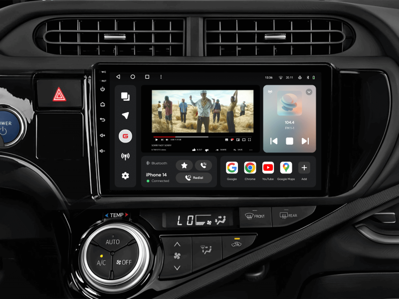 Buy Gazer T6009-NHP10 multimedia system to Toyota Aqua (NHP10) 2011-2017