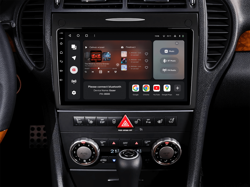 Buy Gazer T6009-R171 multimedia system to Mercedes-Benz Slk-Class (R171) 2004-2011