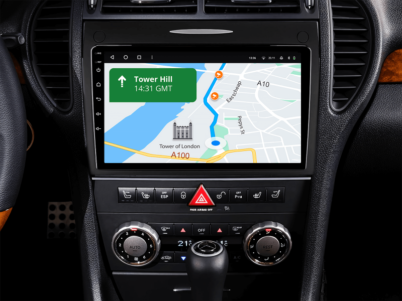 Buy Gazer T6009-R171 multimedia system to Mercedes-Benz Slk-Class (R171) 2004-2011