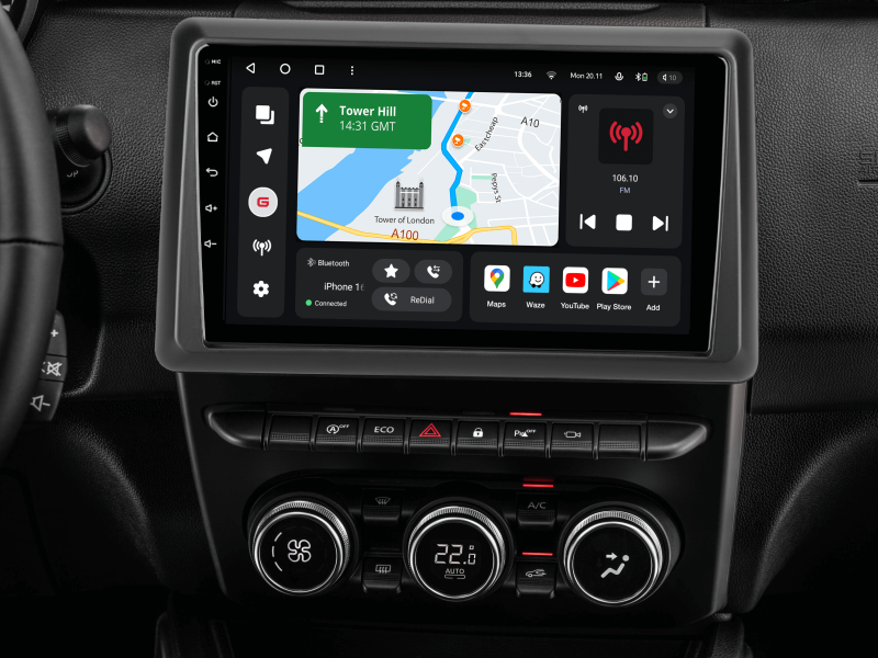 Buy Gazer T6009-Rhm Multimedia System to Renault Duster 2 (HM) 2020-2023, Arkana 1 2019-2023