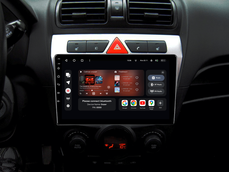 Buy Gazer T6009-SAF Multimedia System to Kia Picanto (SA), Morning 2007-2011