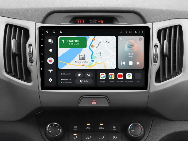 Buy Gazer T6009-SL/H Multimedia System to Kia Sportage 3 (SL) 2010-2016