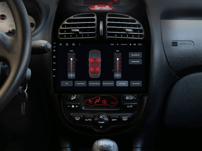 Buy Gazer T6009-T12 multimedia system to Peugeot 206 1998-2012