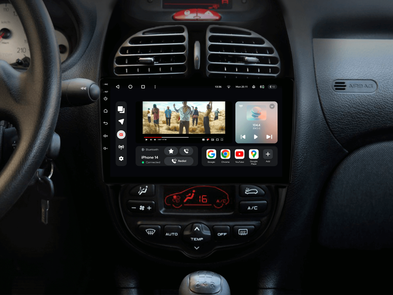 Buy Gazer T6009-T12 multimedia system to Peugeot 206 1998-2012