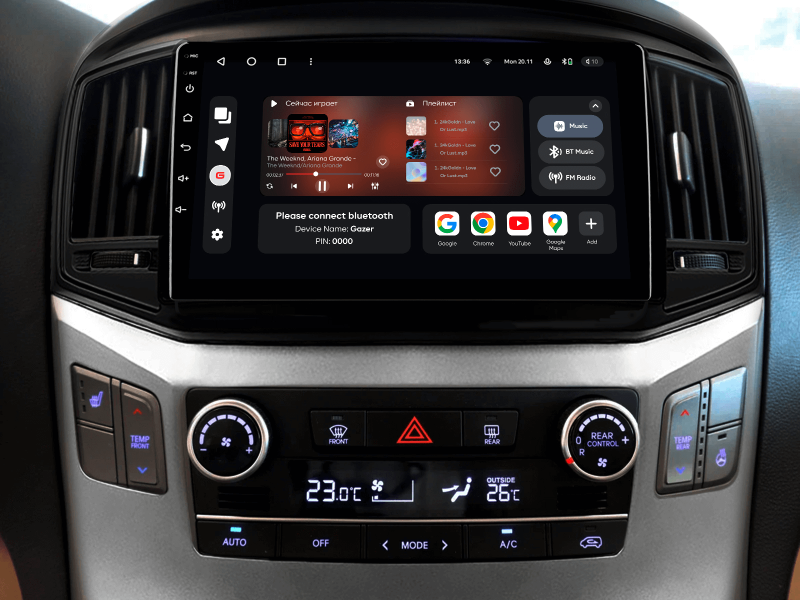 Buy Gazer T6009-TQF multimedia system to Hyundai H1 2 (TQ) 2015-2021